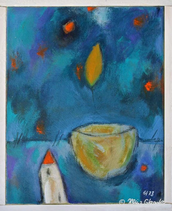Heinz Glaasker Blauer Traum Acrylbild Heinz Glaasker Blauer Traum