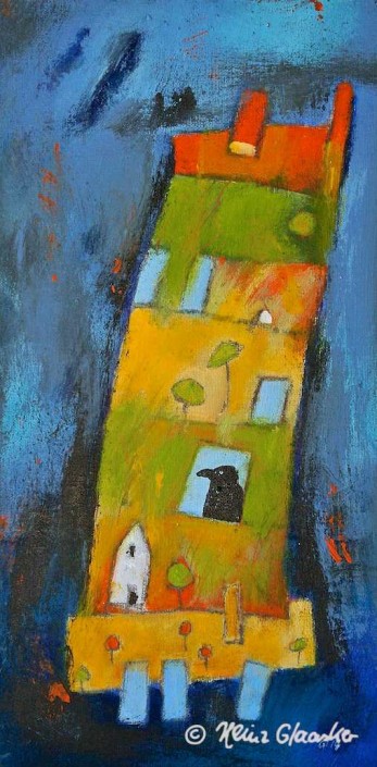 Heinz Glaasker Das rote Feld Acrylbild Heinz Glaasker Das rote Feld