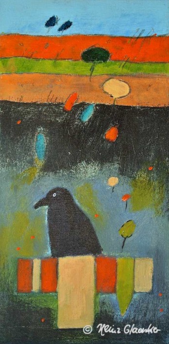 Heinz Glaasker Warmer Tag in den Feldern Acrylbild Heinz Glaasker Warmer Tag in den Feldern