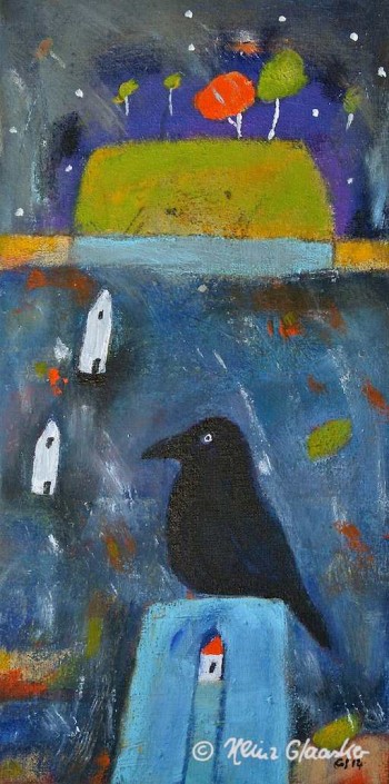 Heinz Glaasker Die Nacht bricht an Acrylbild Heinz Glaasker Die Nacht bricht an